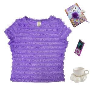 90s fuzzy shirt short